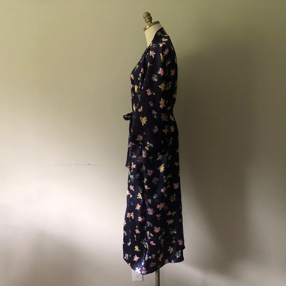 Blue Floral Kimono Robe MYSTIQUE One Size - Picture 7 of 10